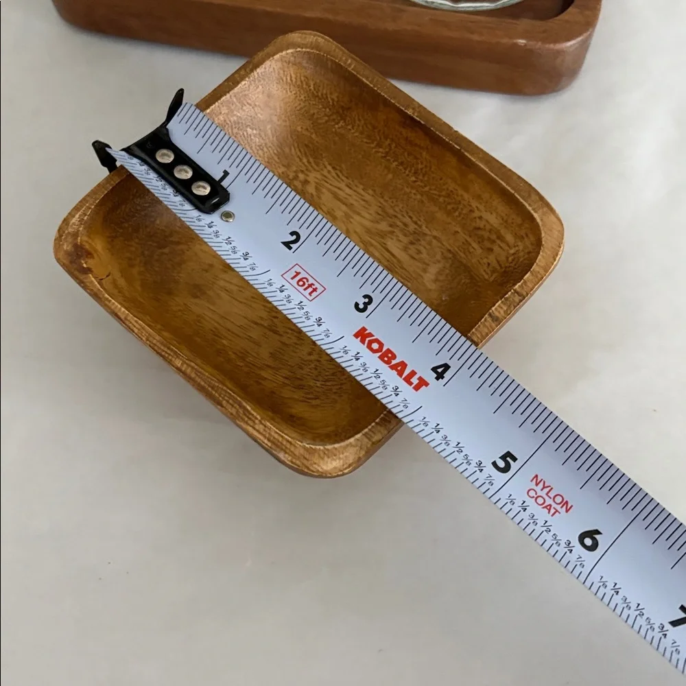 Glass Soap Dispenser Set with Wooden Tray and ring trivet bowl acacia wood